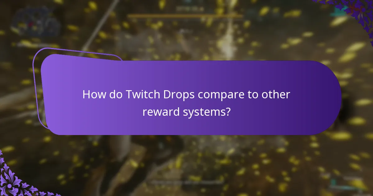 How do Twitch Drops compare to other reward systems?